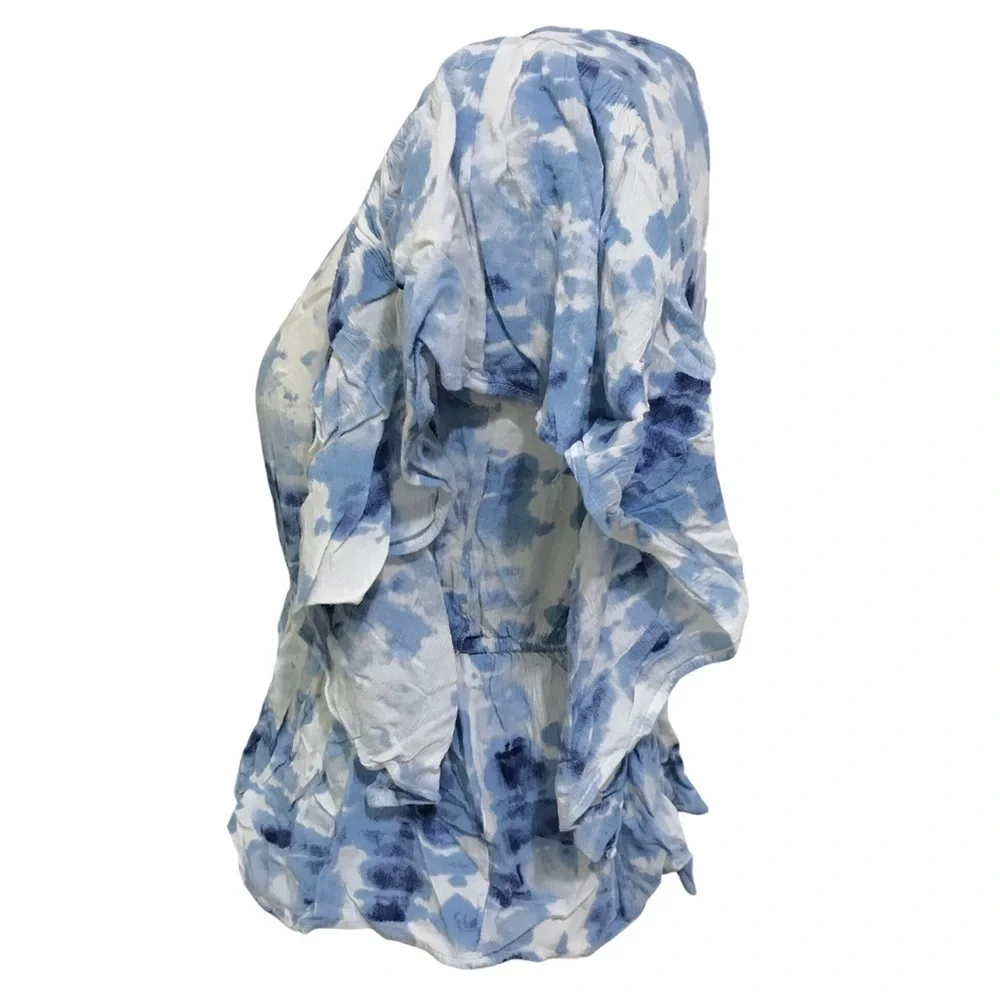 Justice 4 Piece Bundle Lace Blouse Blue Boho Blouse and Jean Skirt Size 14 14/16